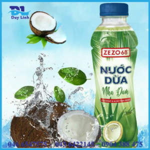 Nước dừa nha đam zero68 chai 500ml